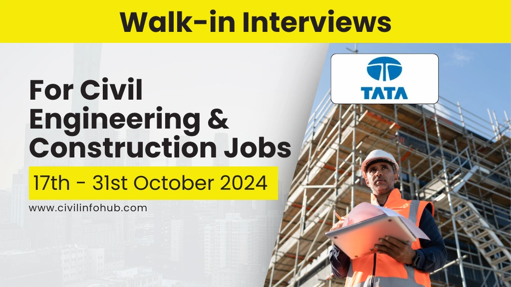 Walk-in Interviews for Civil Engineering