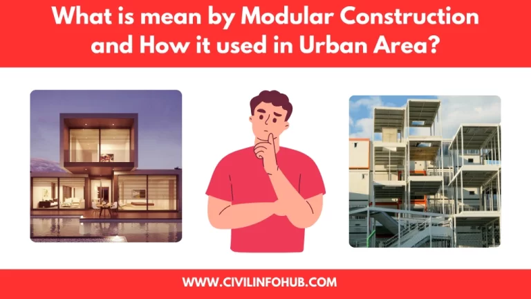 What is mean by Modular Construction