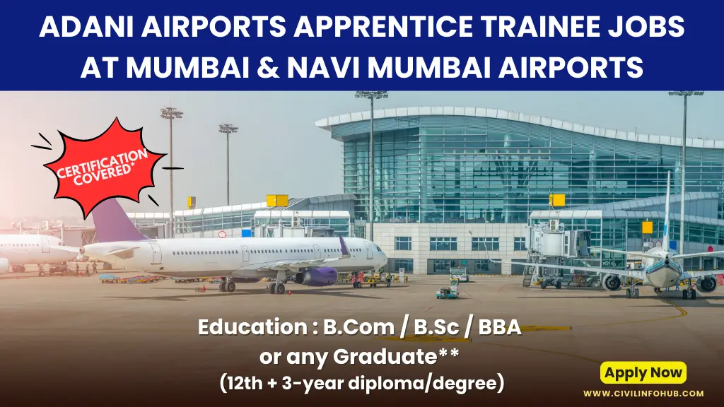 Adani Airports Apprentice Trainee Jobs
