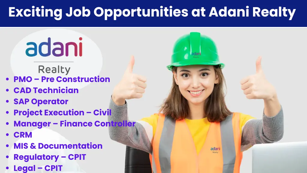 Adani Realty Job Opportunity