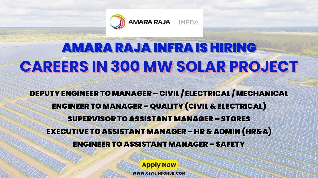 Amara Raja Infra Jobs