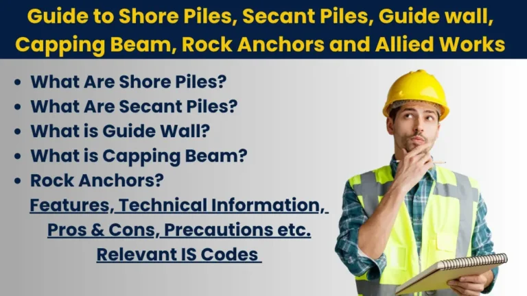 Guide to Shore Pile Secant Pile Guide wall