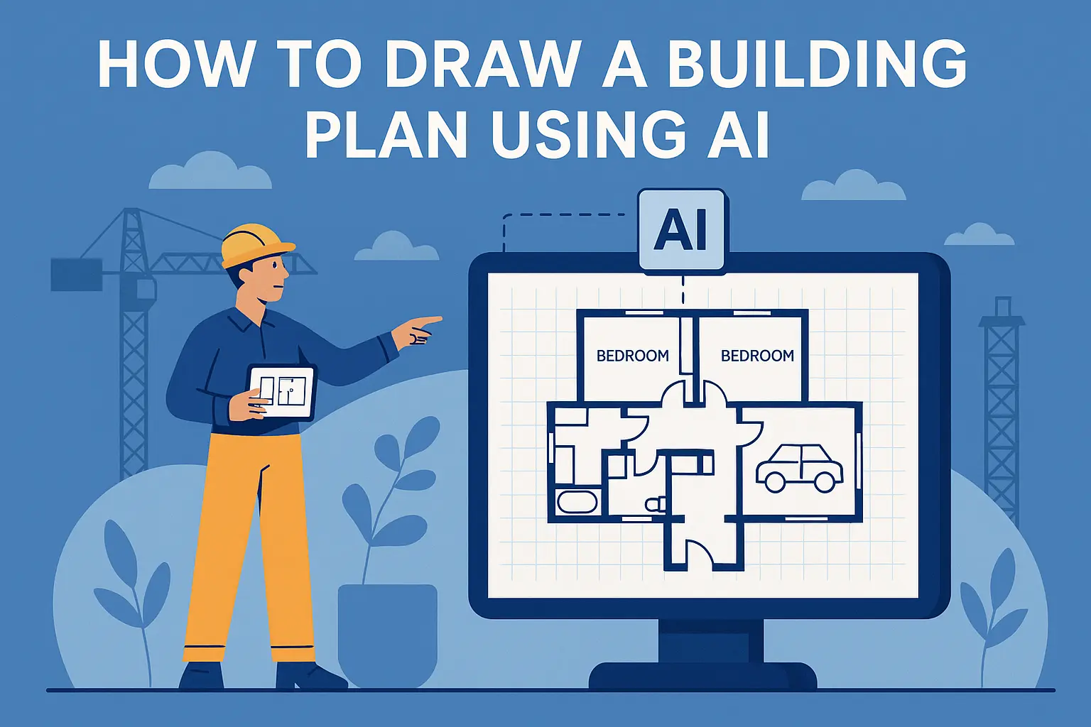 how to draw Building plans with AI