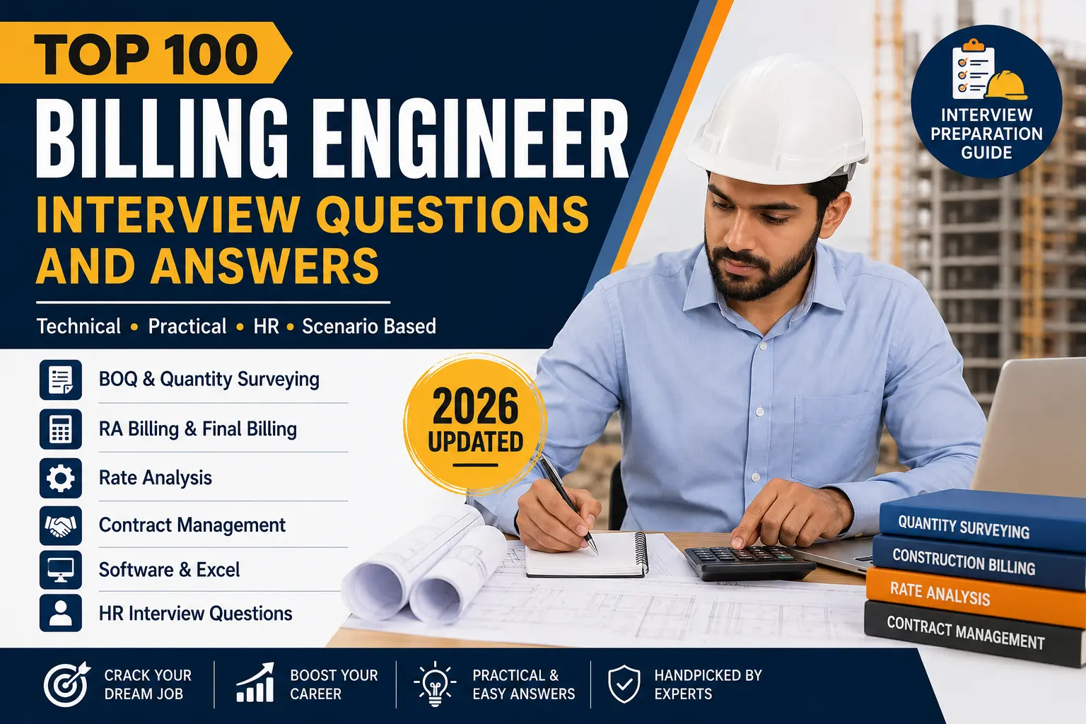 Billing Engineer Interview Questions and Answers for Freshers and Experienced Civil Engineers